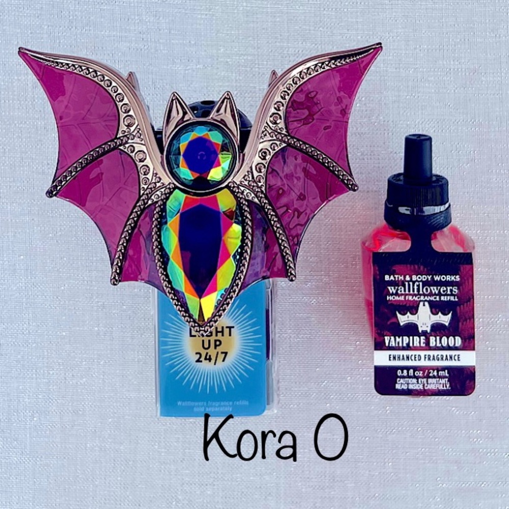 BBW Crystal Bat Nightlight & Fragrance Plug Set
